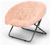 Urban Shop Faux Fur Oversized Saucer Chair