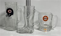 Vtg Chicago Bears A&W Frankenmuth Mich Boot Mug