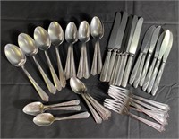 Flatware Lot 35 pieces. Assorted Pattern