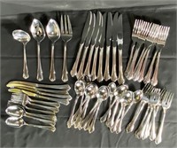 Flatware Lot 56 Pieces. Some Rogers