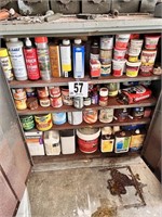 4 Shelf Metal Cabinet & Contents(Garage)