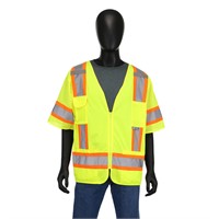 $23  Safety Works Yellow Polyester Reflective Vest