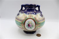 Nippon Hand-Painted "Portrait of a Lady" Bud Vase