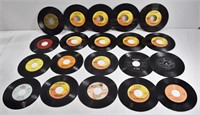 20pc Assorted 45's Vinyls - Beattles, Beach Boys +