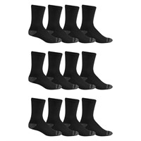 Fruit of the Loom Men's Dual Defense Crew Socks 12