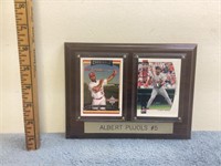 ALBERT PUJOLS #5 CARDS IN WALL HANGING CASE