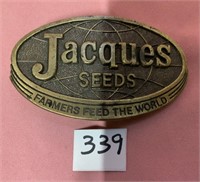 Jacques Seeds Farmers Feed the World Belt buckle