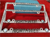 2 BMW Car Tag Frames