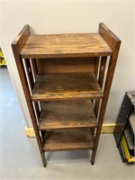 Solid Oak Free Standing Shelf 44"H x 18"W x 13"D