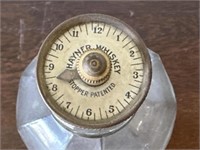 Antique HAYNER whiskey lock topper/decanter
