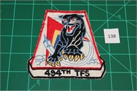 494th TFS USAF Military Patch 1960s