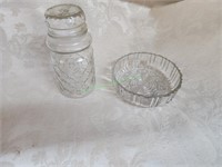 Clear Glass Candy Dish & Container w/Lid