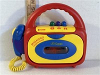 Vintage 1990 Kids Way sing-along cassette player