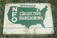 Vintage Member MFO Collective Bargaining Sign.