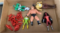 Lot of Marvel, WWE and More Figures