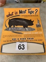 What is meat type poster