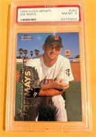 1999 Fleer Update Joe Mays Grade 8 Baseball Card
