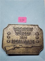 The Right To Keep And Bear Arms Belt Buckle