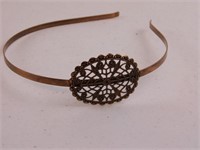 30 Filigree Flower Headbands - Copper