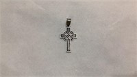 Sterling silver cross pendant