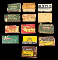 (13) Boxes mostly Vintage ammunition, 10 rounds