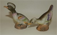 Vintage Colorful Porcelain Birds