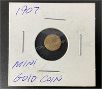 1907 US .5 Gram Gold Coin