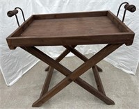 Wood tray table