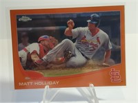 2013 Topps Chrome Orange Refractor Matt Holliday