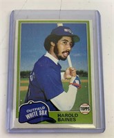 Rookie Harold Baines Baseball Card