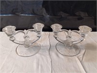 Indiana Glass Candle Holders