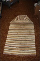 Primitive handmade throw rug