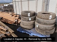 LOT, STACK OF TIRES ON THIS PALLET