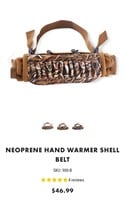 Neoprene hand warmer shell belt