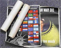 WWII UNITED NATIONS & THIS MAN MAY DIE POSTER LOT