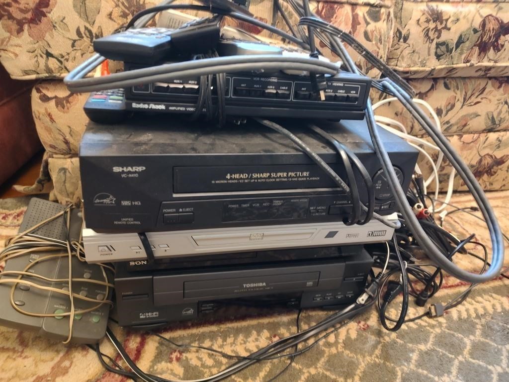 2 VCRs, 2 DVD Players & More