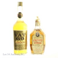 Stewarts Dundee & Vat 69 Gold Blended Scotch (2)