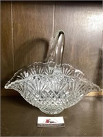 Glass Basket Bowl Vase