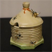 Crown Devon Lidded Honey Pot