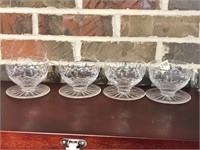 Set of 4 Waterford Grapefruit Dessert Bowls