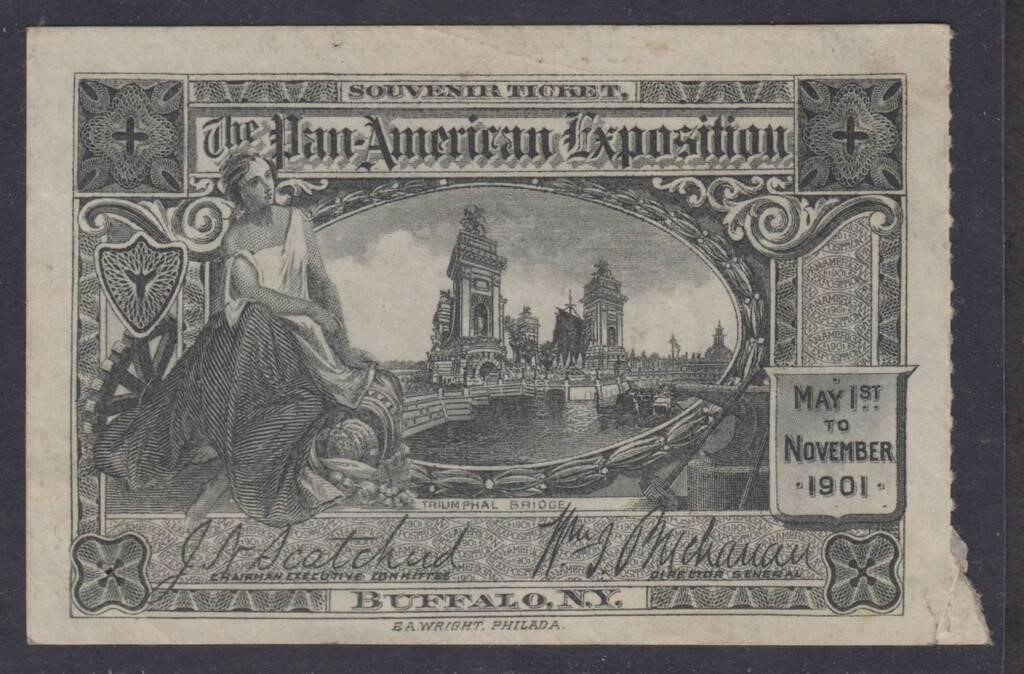 Ephemera Ticket to the Pan-American Exposition in