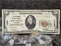 1929 Merchants Nat'l Bank of Fort Smith $20 Note
