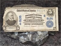 1906 Benton County Nat'l Bank Bentonville $5 Note