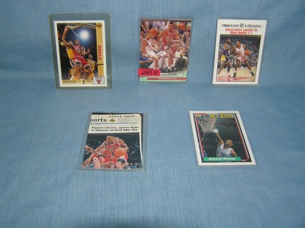 Collection of vintage Scottie Pippen all star bask