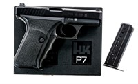 HK P7 9mm Squeeze Cocker Semi Auto Pistol