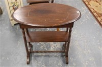Antique Oval Table w/ turned legs