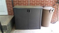 Outdoor Storage Cabinet & Trash Can