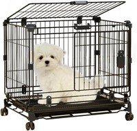 Heavy Duty Dog Crate with Wheels