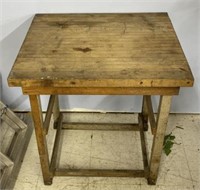 SHOP TABLE 30 1/2” LONG 26” WIDE 32 1/2” TALL