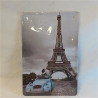 8×12" Paris Tin Sign